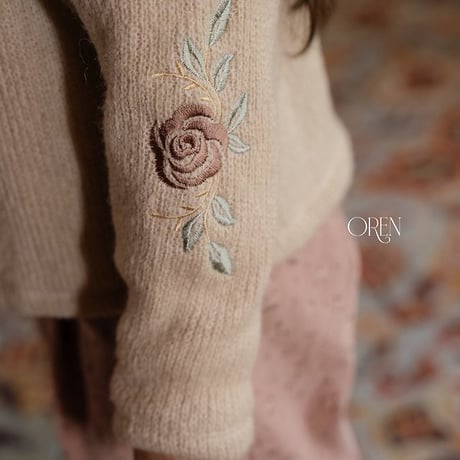 [予約] Gemma knit cardigan/ OREN by Hibyebebe