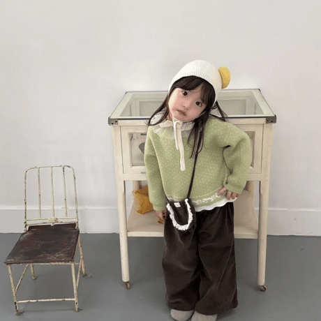 [予約] Olive Snowflake Knit / aiai