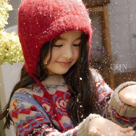 [予約] Flip Knit Brimmed Beanie/ OREN by Hibyebebe