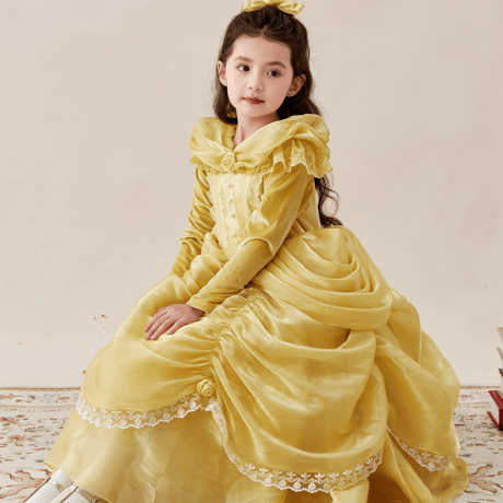 [予約] Golden Belle Princess Dress (&hairpin SET)