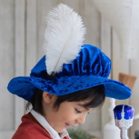 [予約] Royal Blue Feather Hat