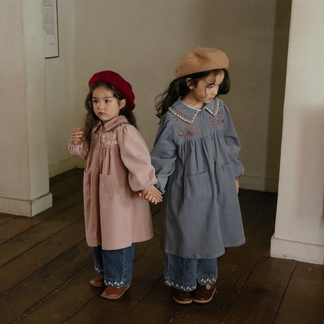 [予約] Camille corduroy dress/ OREN by Hibyebebe