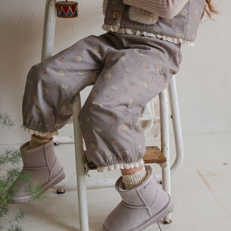 [予約] Lulu quilted pants /  Puella FLO