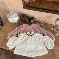 [予約] Lace blouse/ marron
