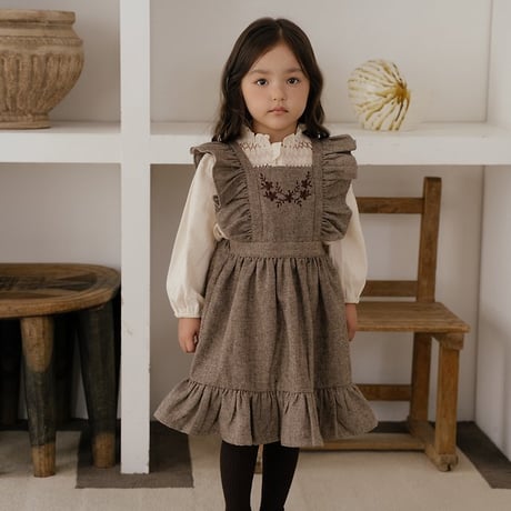 [予約] Solen Suspenders Dress/ OREN by Hibyebebe