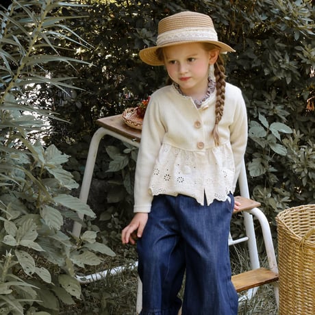 [予約] Cha-Cha Denim Pants / Puella FLO