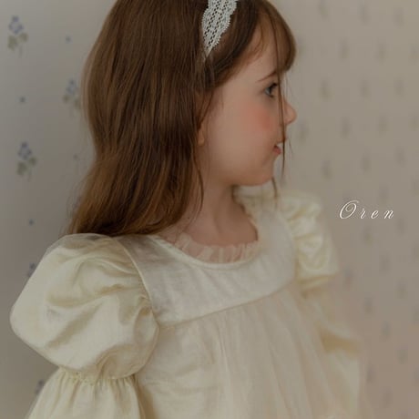 [予約] Cezanne Sha Dress/ OREN by Hibyebebe