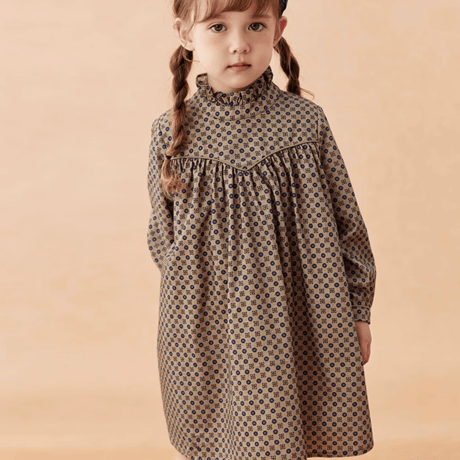 [予約] Petite Dot Ruffle Dress