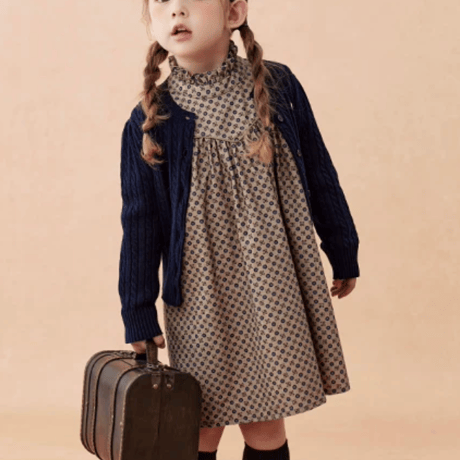 [予約] Petite Dot Ruffle Dress
