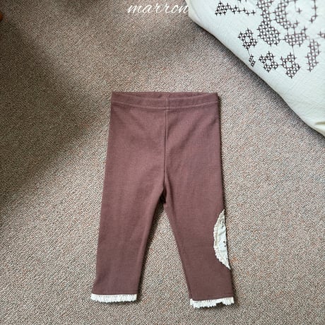 [予約] Bonjour Leggings/ marron