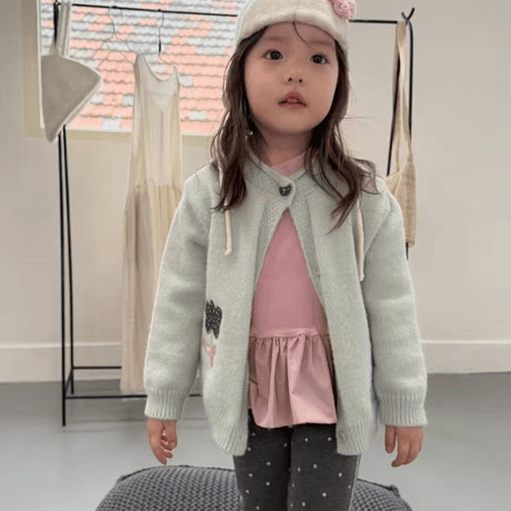 [予約] Snow patch knit cardigan / aiai