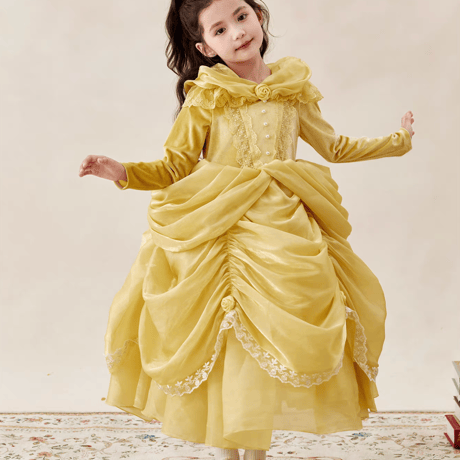 [予約] Golden Belle Princess Dress (&hairpin SET)
