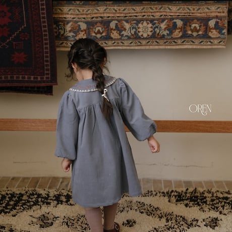 [予約] Camille corduroy dress/ OREN by Hibyebebe