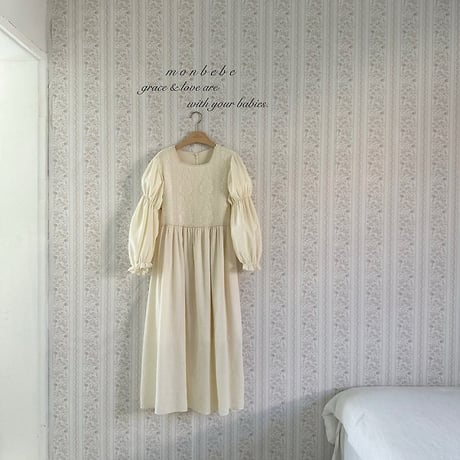[予約] Rose Lace Dress (Adult)/ Monbebe