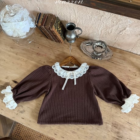 [予約] Milk T-shirt/ marron