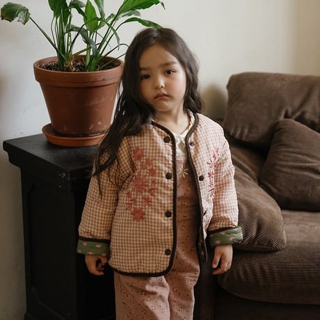 [予約] Breeze Check Padded Jacket (3oz)/ OREN by Hibyebebe