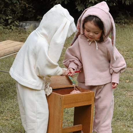 [予約] Bunnies hooded T-shirt/ Puella FLO