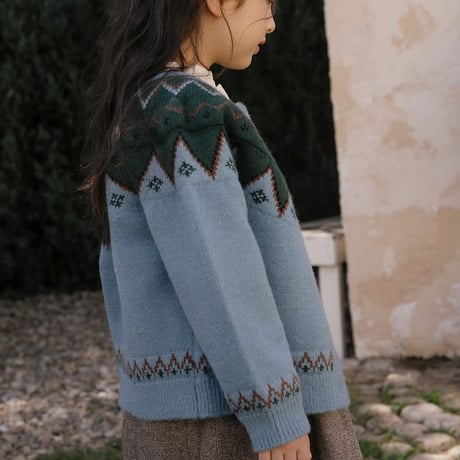 [予約] Oslo Reversible Knit Cardigan/ OREN by Hibyebebe