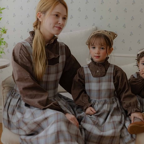 [予約] Leo Classic Check Dress/ OREN by Hibyebebe