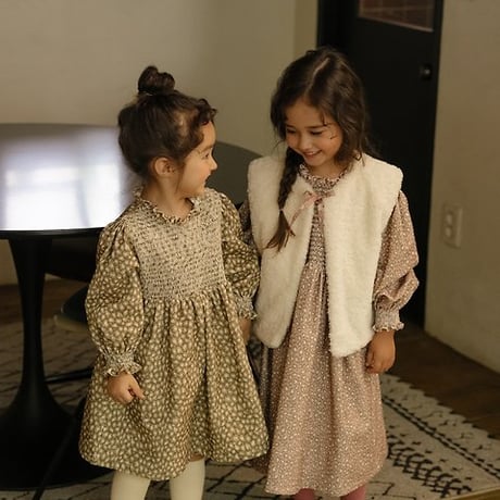 [予約] Margo Leopard Dress/ OREN by Hibyebebe