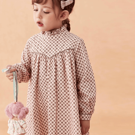[予約] Petite Dot Ruffle Dress