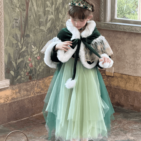 [予約] Evergreen Waltz Princess Dress (&Cape SET)