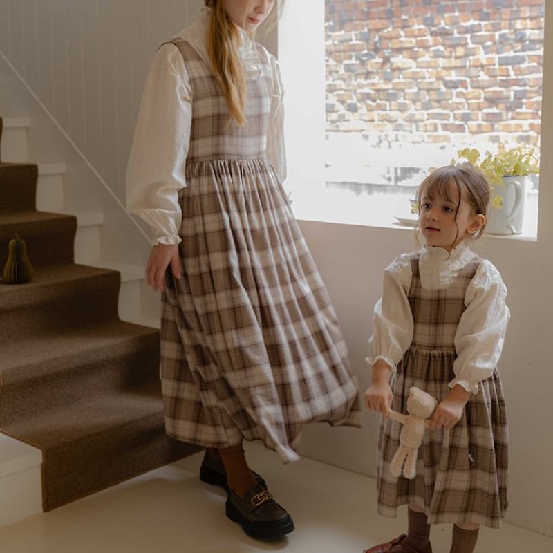 予約] Leo Classic Check Dress (Mom)/ OREN by Hib