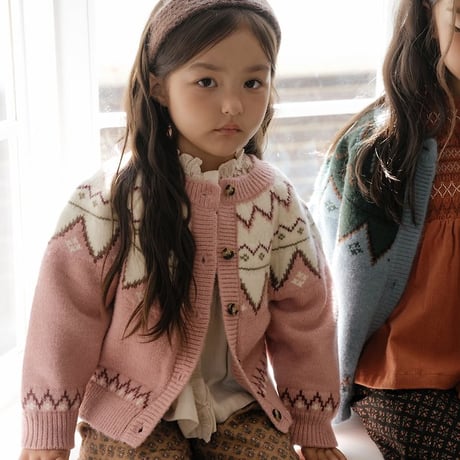 [予約] Oslo Reversible Knit Cardigan/ OREN by Hibyebebe