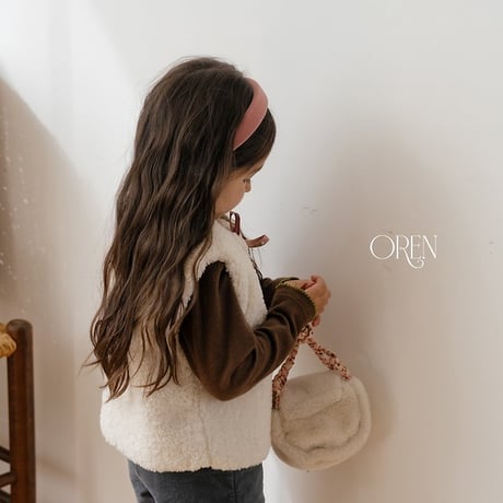 [予約] Lavender Bear Vest/ OREN by Hibyebebe