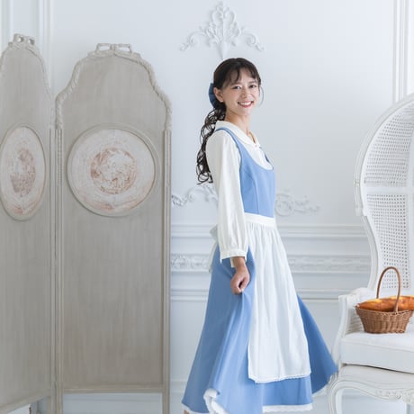 [予約] Sky Story Apron Dress Set (Adult) (& Daisy Botton Blouse)