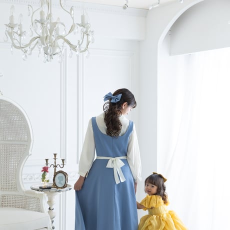 [予約] Sky Story Apron Dress Set (Adult) (& Daisy Botton Blouse)