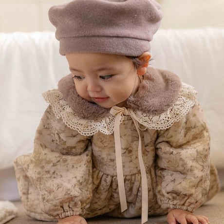 [予約] Brielle Baby Puffer Dress/ OREN by Hibyebebe
