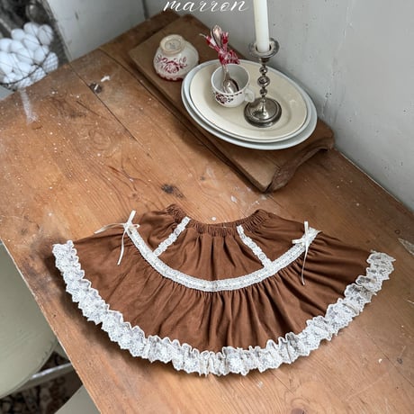 [予約] Suede skirt/ marron