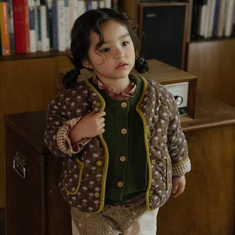 [予約] Breeze Check Padded Jacket (3oz)/ OREN by Hibyebebe