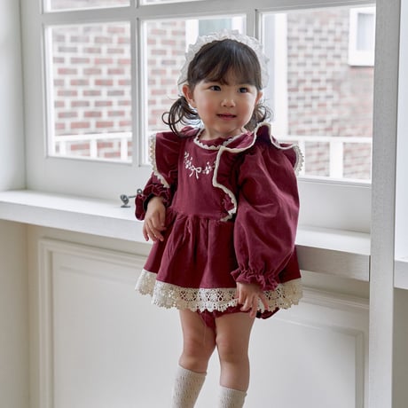 [予約] Pearl headband/ marron