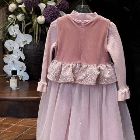 [予約] Starlight Peplum Tulle Dress & T-shirt