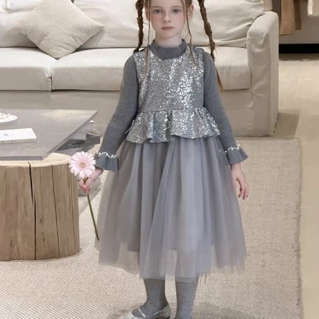 [予約] Starlight Peplum Tulle Dress & T-shirt