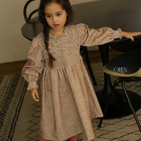 [予約] Margo Leopard Dress/ OREN by Hibyebebe