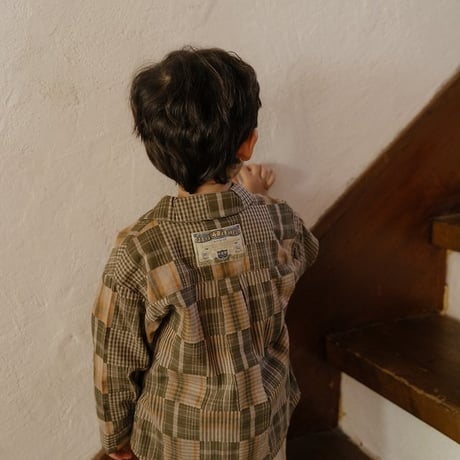 [予約] Oliver Patchwork Shirt/ OREN by Hibyebebe