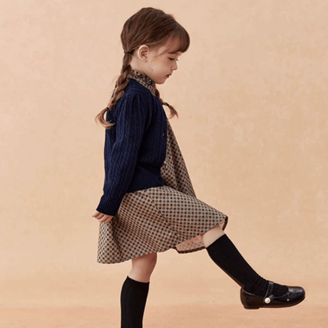 [予約] Petite Dot Ruffle Dress