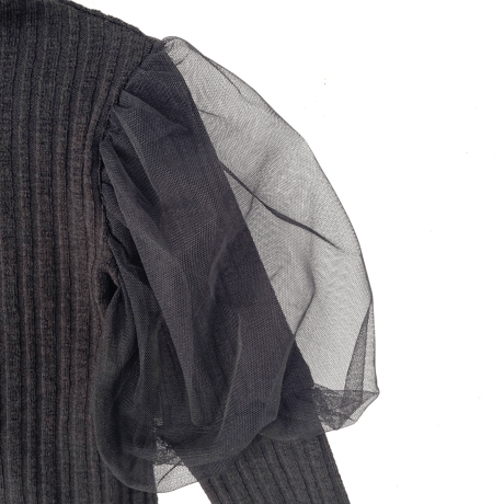 [予約] Ribbed Sha Sleeve T/ Mini Recipe