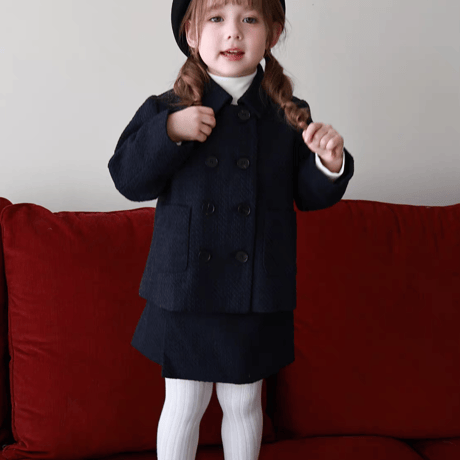 [予約] Regent Navy Jacket & Skirt Set