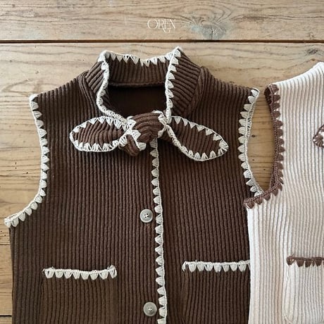 [予約] Moné Melo vest/ OREN by Hibyebebe