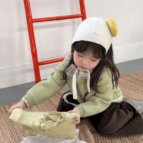 [予約] Olive Snowflake Knit / aiai