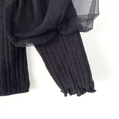 [予約] Ribbed Sha Sleeve T/ Mini Recipe