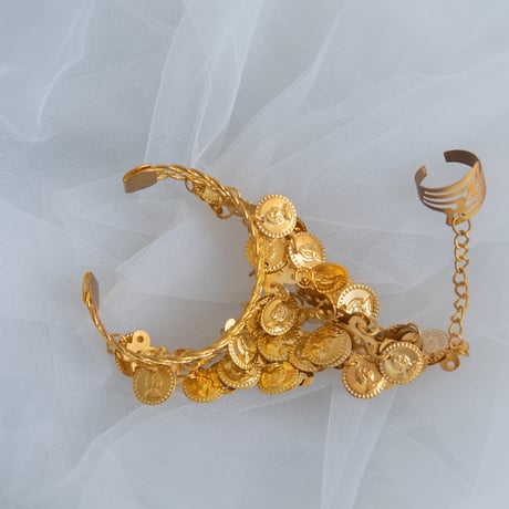 [予約] Golden Mirage Coin Cuff Bracelet