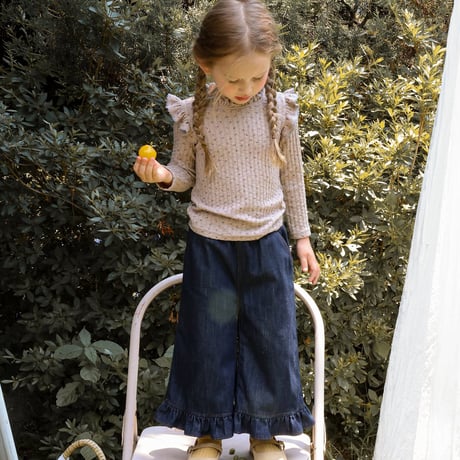 [予約] Cha-Cha Denim Pants / Puella FLO