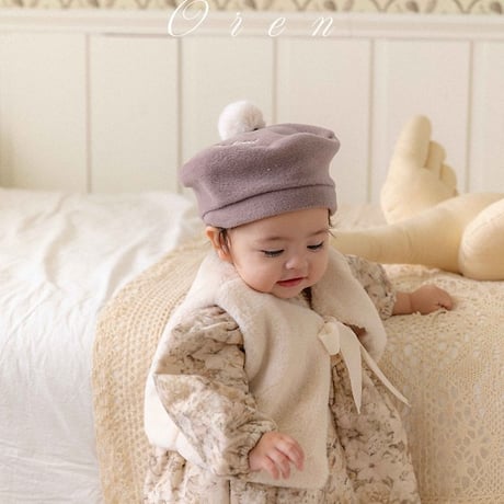 [予約] Brielle Baby Puffer Dress/ OREN by Hibyebebe