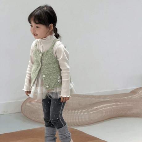 [予約] Dot leg warmer leggings/ aiai