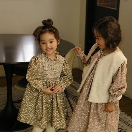 [予約] Margo Leopard Dress/ OREN by Hibyebebe